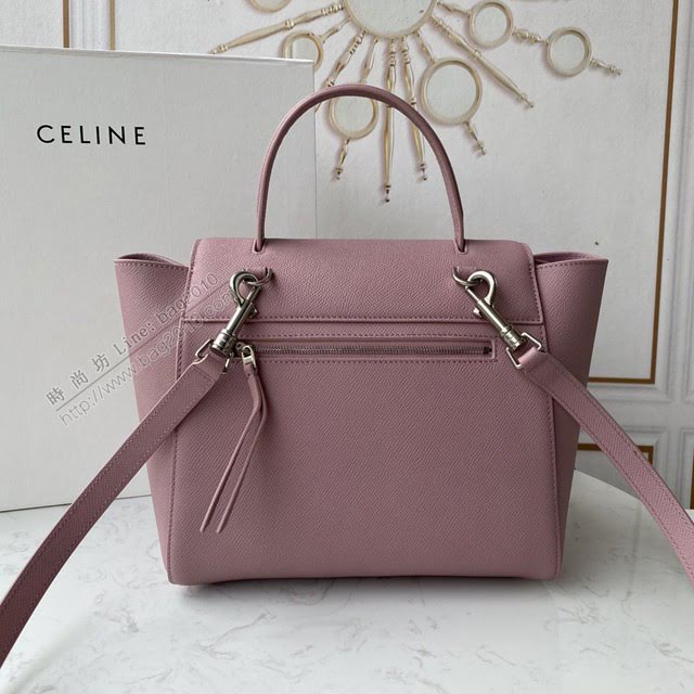 Celine女包 賽琳經典款中號女包 Celine belt bag 掌紋牛皮鯰魚包 189153  slyd2208
